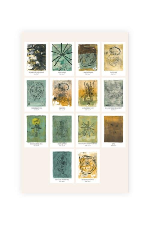 Pakke med 14 kunstkort - kunst med mening